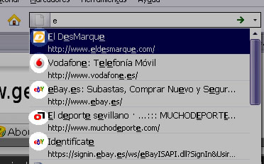 Favicon en opciones